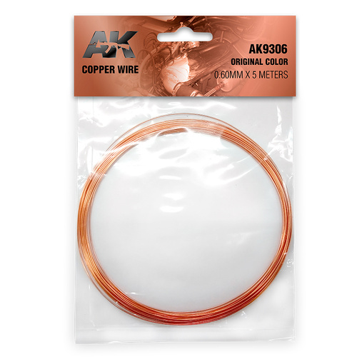 AK Interactive Copper Wire 0.60mm X 5 Meters Original Color