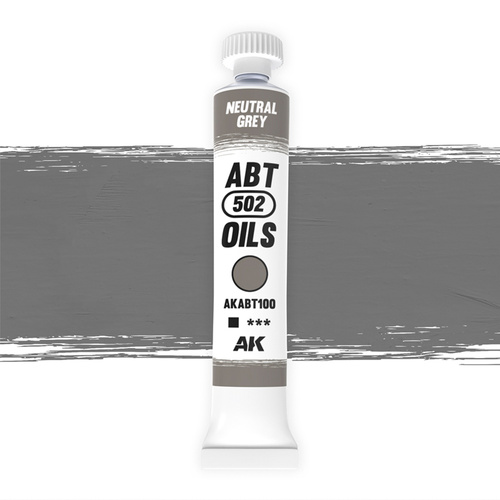 AK Interactive ABT 502: Neutral Grey 20ml Oil Paint