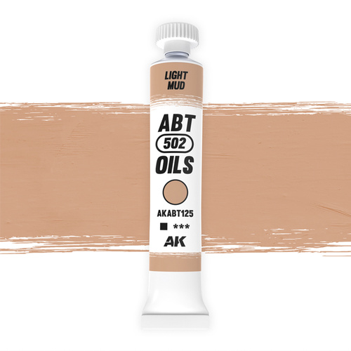 AK Interactive ABT 502: Light Mud 20ml Oil Paint