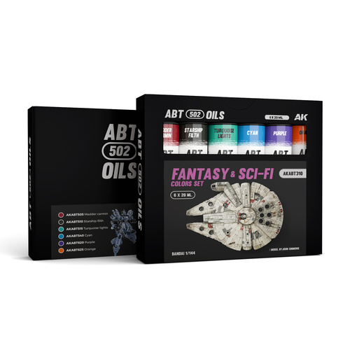 AK Interactive ABT 502: Fantasy & Sci-Fi Colours Oil Paint Set