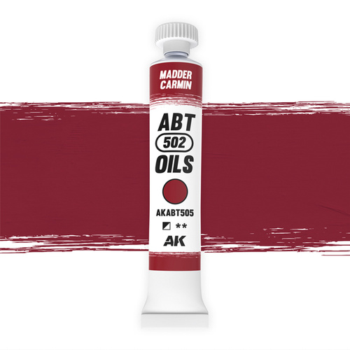 AK Interactive ABT 502: Madder Carmin 20ml Oil Paint