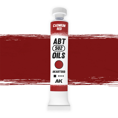 AK Interactive ABT 502: Cadmium Red 20ml Oil Paint