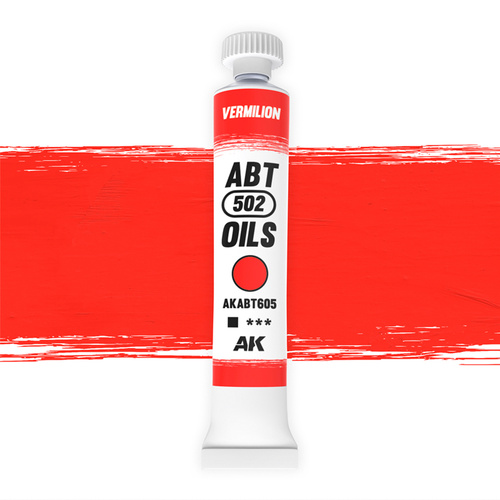 AK Interactive ABT 502: Vermilion 20ml Oil Paint