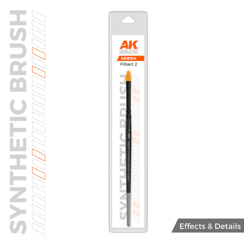 AK Interactive Synthetic Brush - Filbert 2