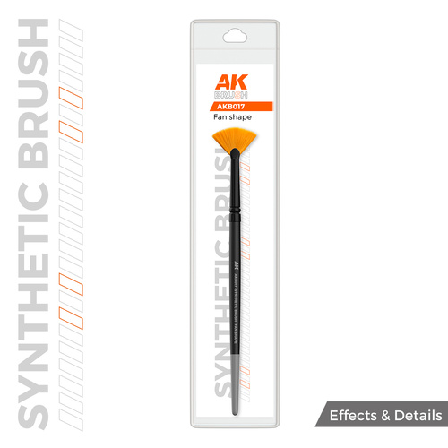 AK Interactive Synthetic Brush - Fan Shape