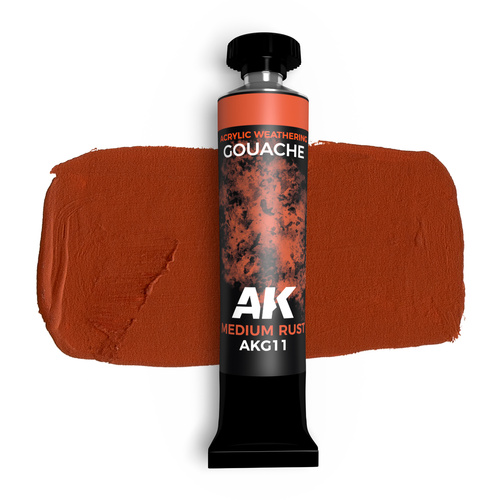 AK Interactive Gouache: Medium Rust - 20ml