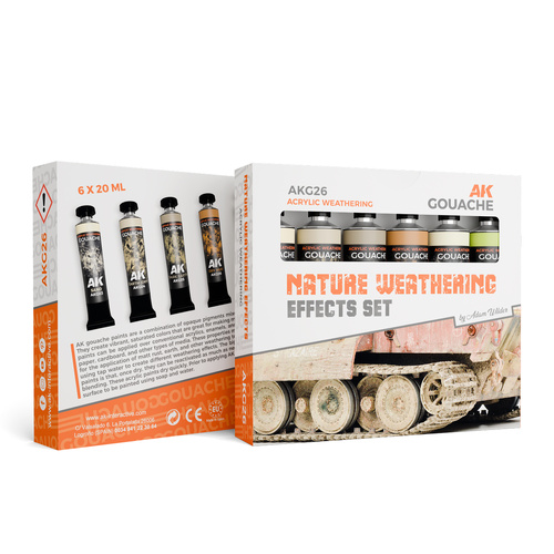 AK Interactive Gouache: Nature Weathering Effects Set