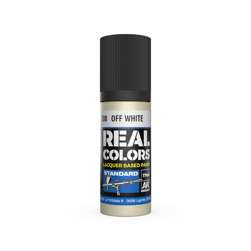 AK Interactive Real Colors: Off White - 17ml Lacquer Paint