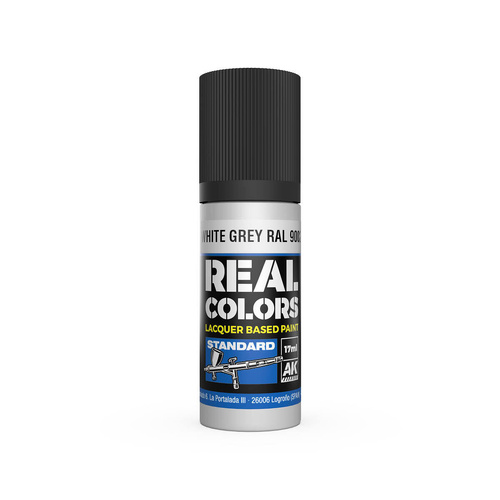 AK Interactive Real Colors: White Grey RAL 9002 - 17ml Lacquer Paint