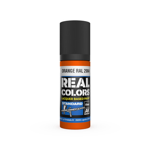 AK Interactive Real Colors: Orange RAL 2004 - 17ml Lacquer Paint