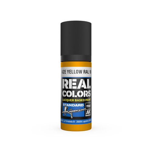 AK Interactive Real Colors: Maize Yellow RAL 1006 - 17ml Lacquer Paint