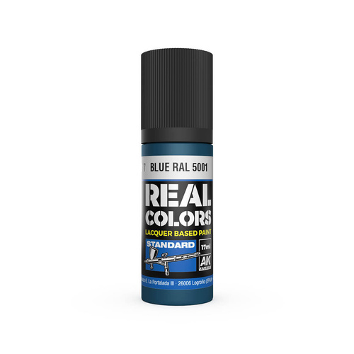 AK Interactive Real Colors: Blue RAL 5001 - 17ml Lacquer Paint