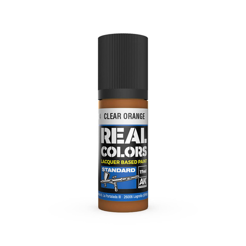 AK Interactive Real Colors: Clear Orange - 17ml Lacquer Paint