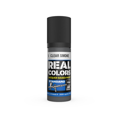 AK Interactive Real Colors: Clear Smoke - 17ml Lacquer Paint