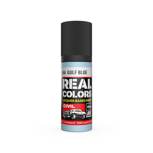 AK Interactive Real Colors: GULF Blue - 17ml Lacquer Paint