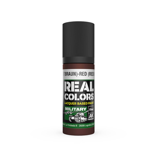 AK Interactive Real Colors: Rot (Rotbraun)-Red Brown RAL 8012 - 17ml Lacquer Paint