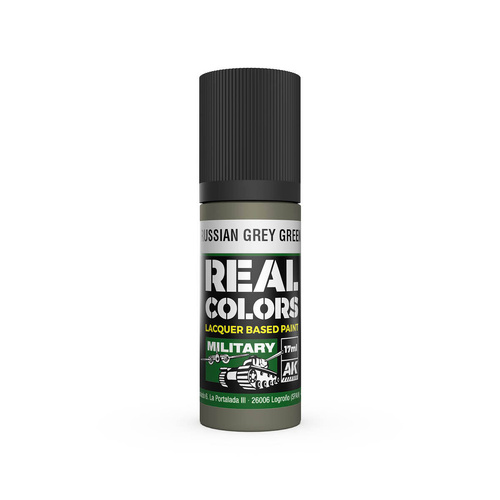 AK Interactive Real Colors: Russian Grey Green - 17ml Lacquer Paint