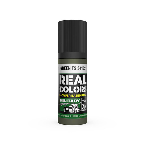 AK Interactive Real Colors: Green FS 34102 - 17ml Lacquer Paint