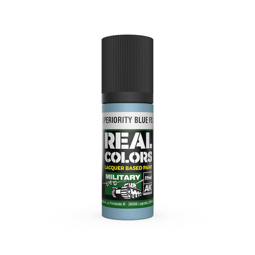 AK Interactive Real Colors: Air Superiority Blue FS 35450 - 17ml Lacquer Paint