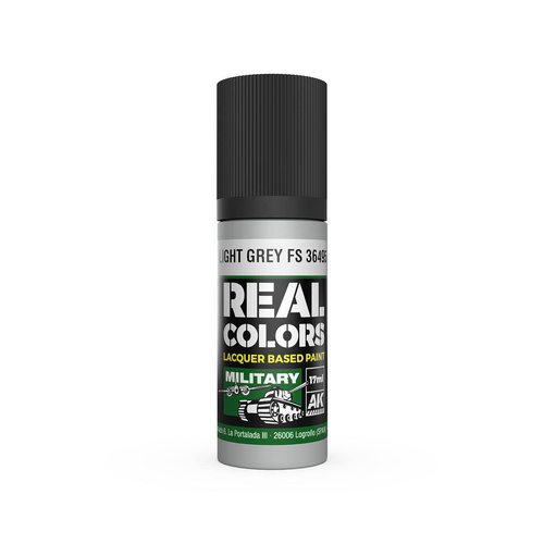 AK Interactive Real Colors: Light Grey FS 36495 - 17ml Lacquer Paint