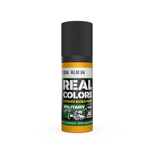 AK Interactive Real Colors: RLM 04 - 17ml Lacquer Paint