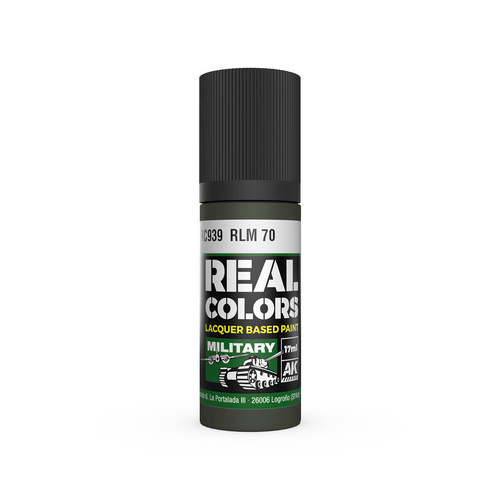 AK Interactive Real Colors: RLM 70 - 17ml Lacquer Paint