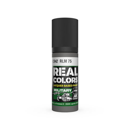 AK Interactive Real Colors: RLM 75 - 17ml Lacquer Paint