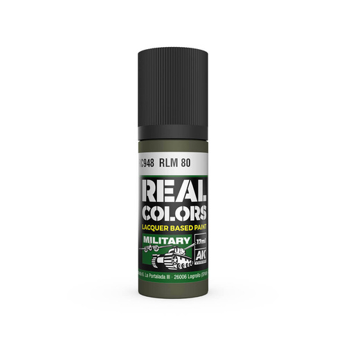 AK Interactive Real Colors: RLM 80 - 17ml Lacquer Paint