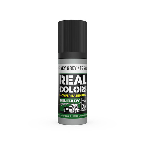 AK Interactive Real Colors: RAF Sky Grey / FS 26373 - 17ml Lacquer Paint