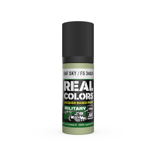 AK Interactive Real Colors: RAF Sky / FS 34424 - 17ml Lacquer Paint