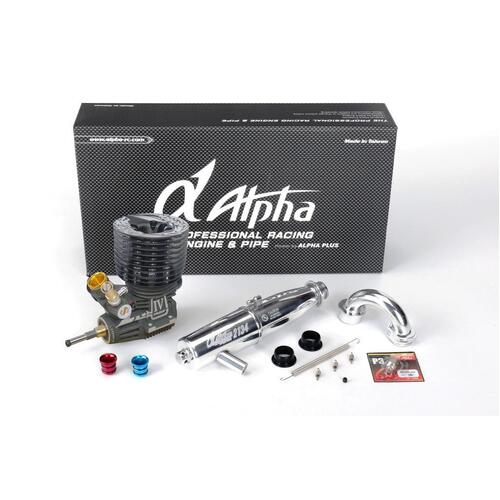 Alpha Dragon IV Edition 2 .21 3-Port Pre Break-in Nitro Engine Combo (+EFRA2134 pipe)