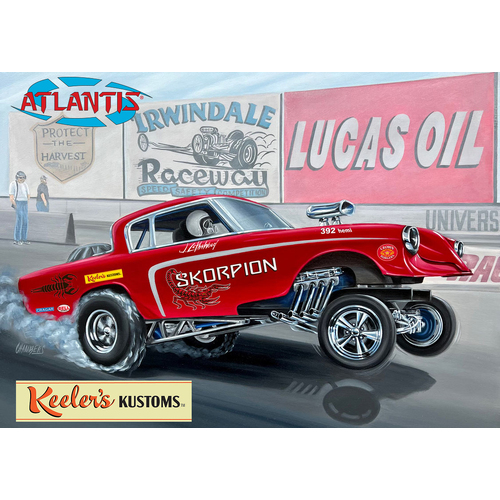 Atlantis 1/25 Keelers Kustom's Skorpion Gasser Plastic Model Kit