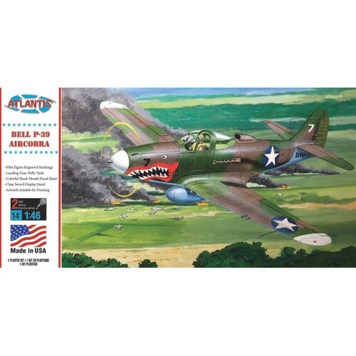 Atlantis 1/46 P-39 Airacobra with Swivel Stand [H222]