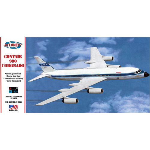 Atlantis 1/135 Convair 990 Coronado (NASA) Plastic Model Kit