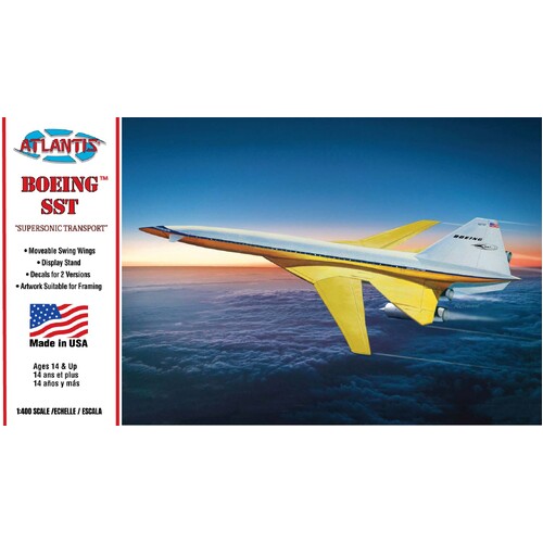 Atlantis 1/400 Boeing SST Supersonic Transport Plastic Model Kit