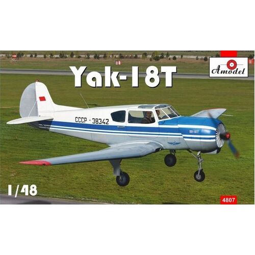 Amodel 1/48 Yakovlev Yak-18T Plastic Model Kit [4807]