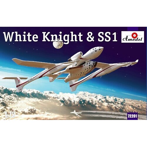 Amodel 1/72 White Knight & Space Shuttle 1 Plastic Model Kit [72201]