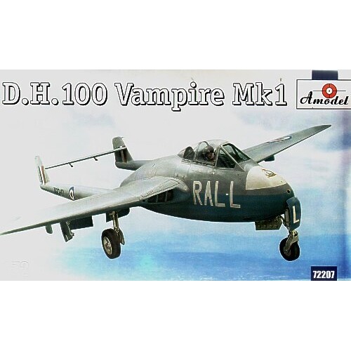 Amodel 1/72 D.H. 100 Vampire Mk 1 Plastic Model Kit [72207]