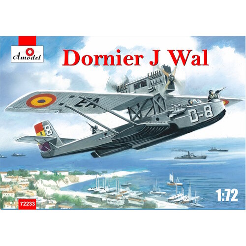 Amodel 1/72 Dornier J Wal Spain Republic AirForce Plastic Model Kit [72233]