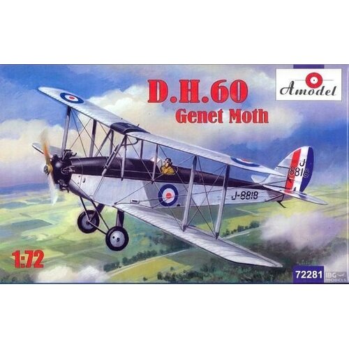 Amodel 1/72 D.H.60 Genet Moth Plastic Model Kit [72281]