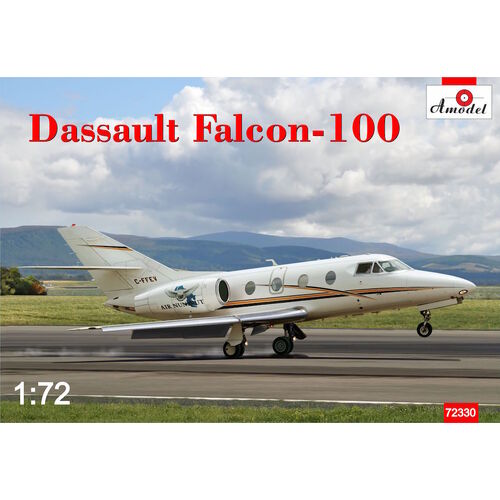 Amodel 1/72 Dassault Falcon-100 Plastic Model Kit [72330]