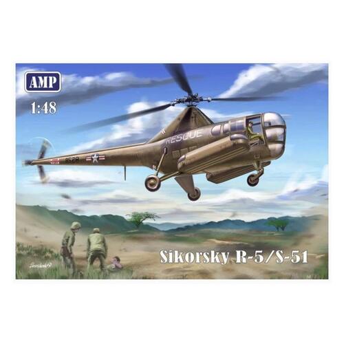 AMP 1/48 Sikorsky R5 Plastic Model Kit [48002]