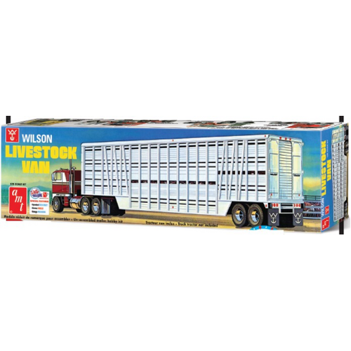 AMT 1/25 Wilson Livestock Van Trailer Plastic Model Kit