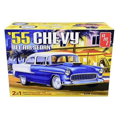 AMT 1/25 1955 Chevy Bel Air Sedan Plastic Model Kit