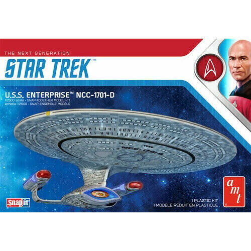 AMT 1/2500 Star Trek U.S.S. Enterprise-D (Snap) Plastic Model Kit