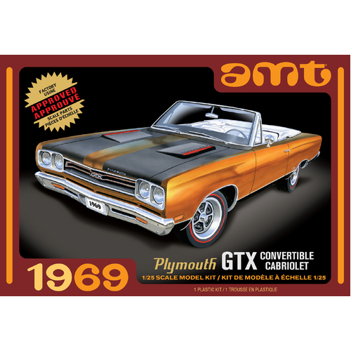 AMT 1/25 1969 Plymouth GTX Convertible Plastic Model Kit