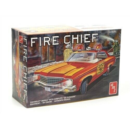 AMT 1/25 1970 Chevy Impala Fire Chief Plastic Model Kit