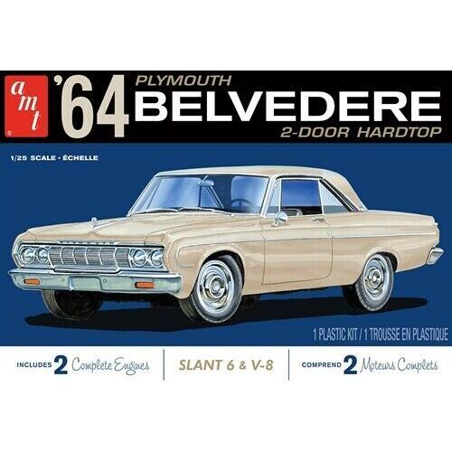 AMT 1/25 1964 Plymouth Belvedere (w/Straight 6 Engine) 2T Plastic Model Kit