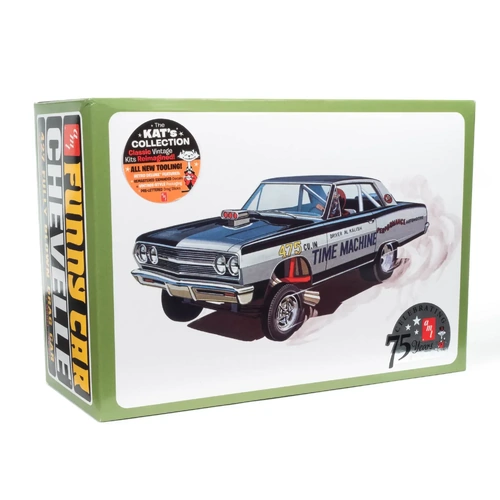 AMT 1/25 1965 Chevy Chevelle AWB "Time Machine" Plastic Model Kit