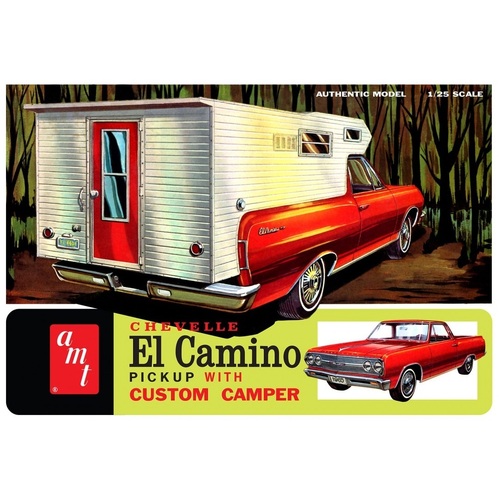 AMT 1/25 1965 Chevy El Camino w/Camper  Plastic Model Kit